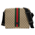 GG Web Messanger Bag, &pound;650, Handbags, Brown, Canvas, Front view